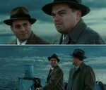 Create meme "DiCaprio shutter island meme, memes with Leonar